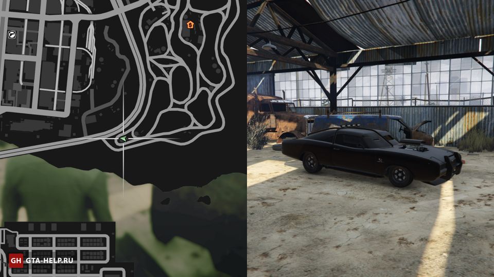 Где найти автомобиль. Местоположение машины рампы в ГТА 5. Duke o Death GTA 5 местонахождение. Свалка в ГТА 5. Машина рампа в ГТА 5 ПС И.